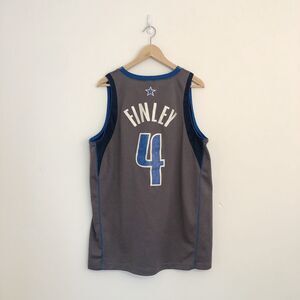 2000s Michael Finley #4 Nike Dallas Mavericks Grey Jersey Trashbag Y2K Swingman